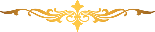 Decorative golden bow